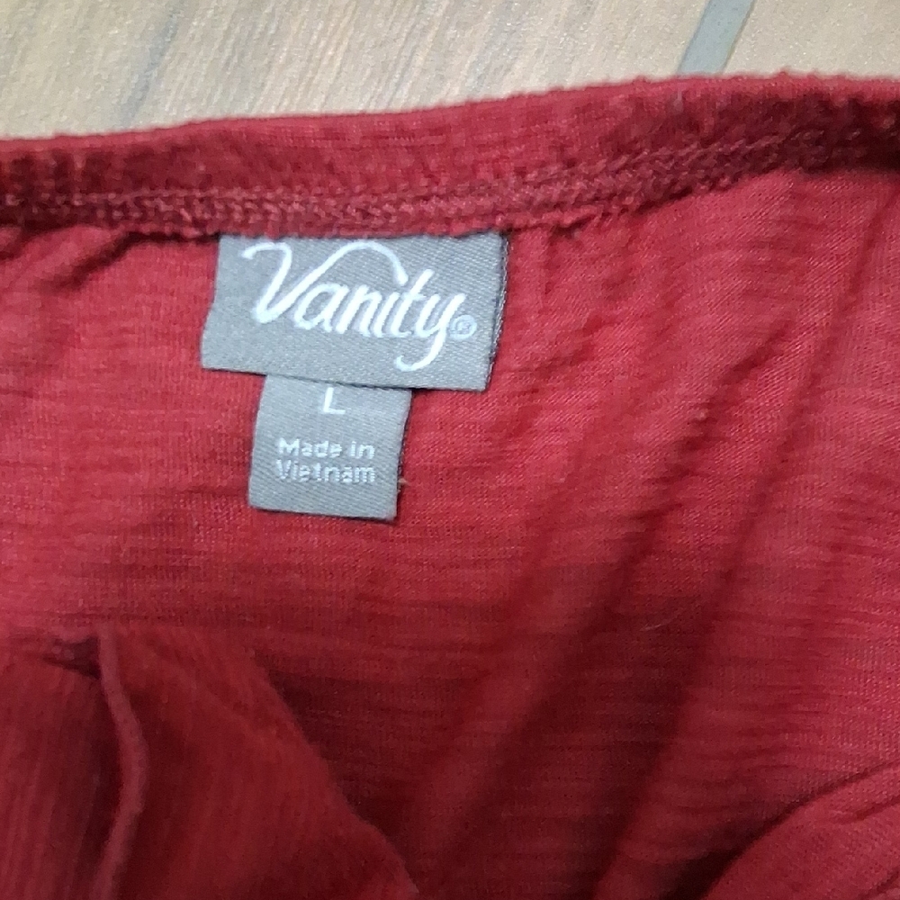 Vanity Red Ruffled Halter Tank Top - Picture 3 of 3